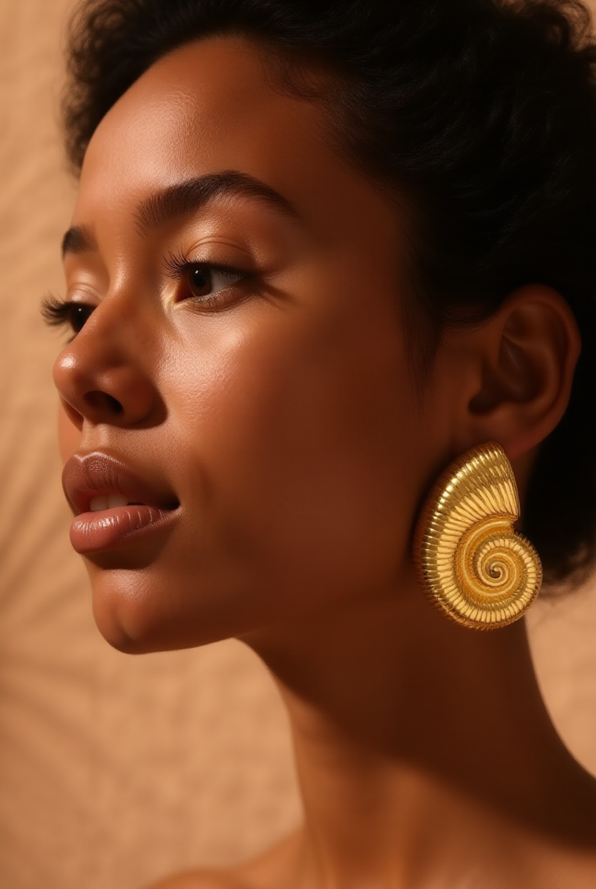 Coquillage Doré Earrings