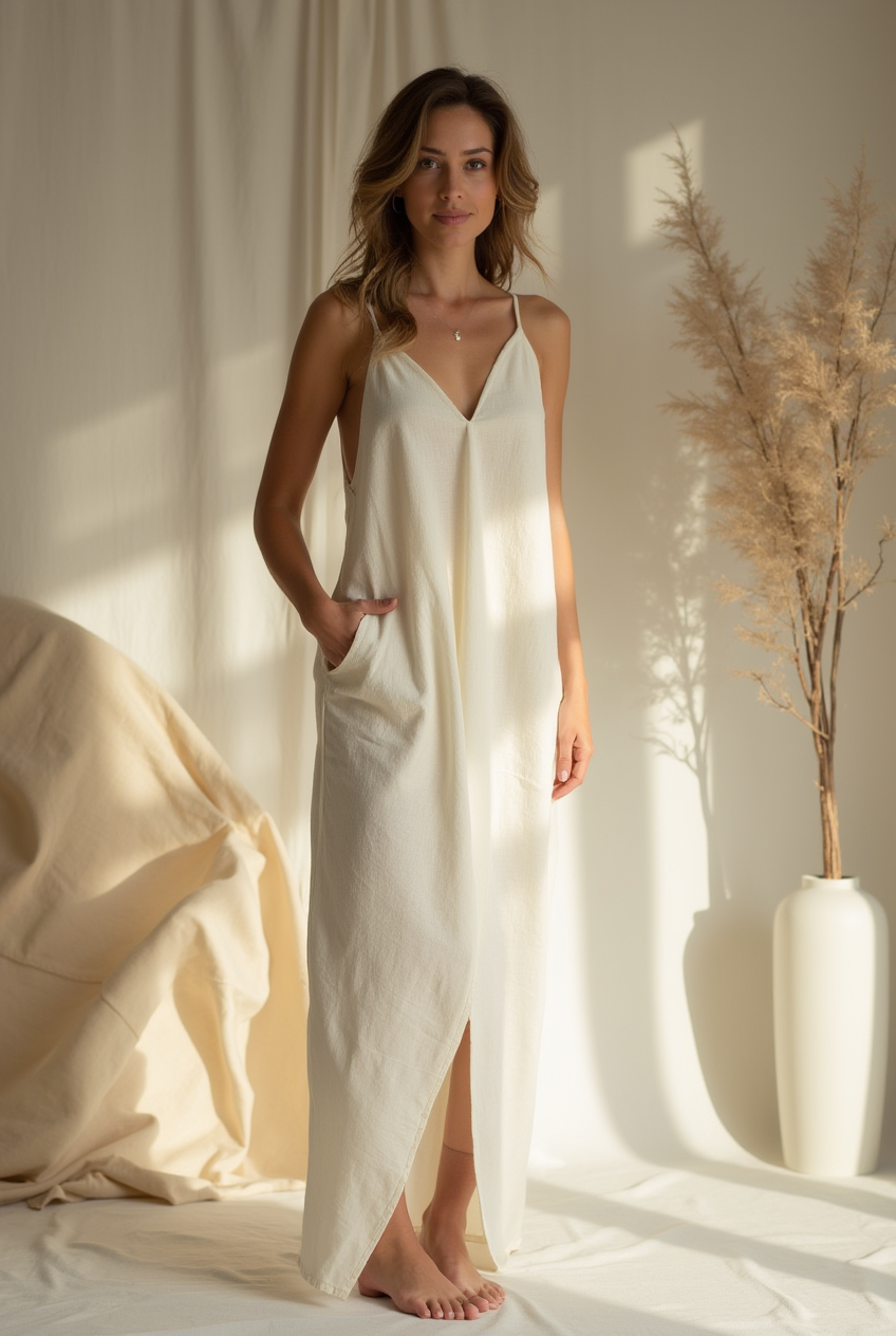 Soft Neutral Dress